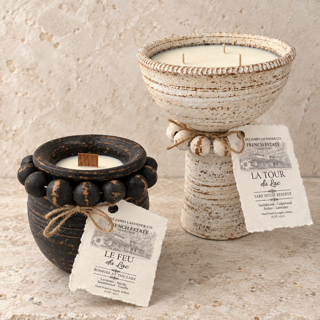 The Estate Candle Pair — Lake House Reserve & Bonfire