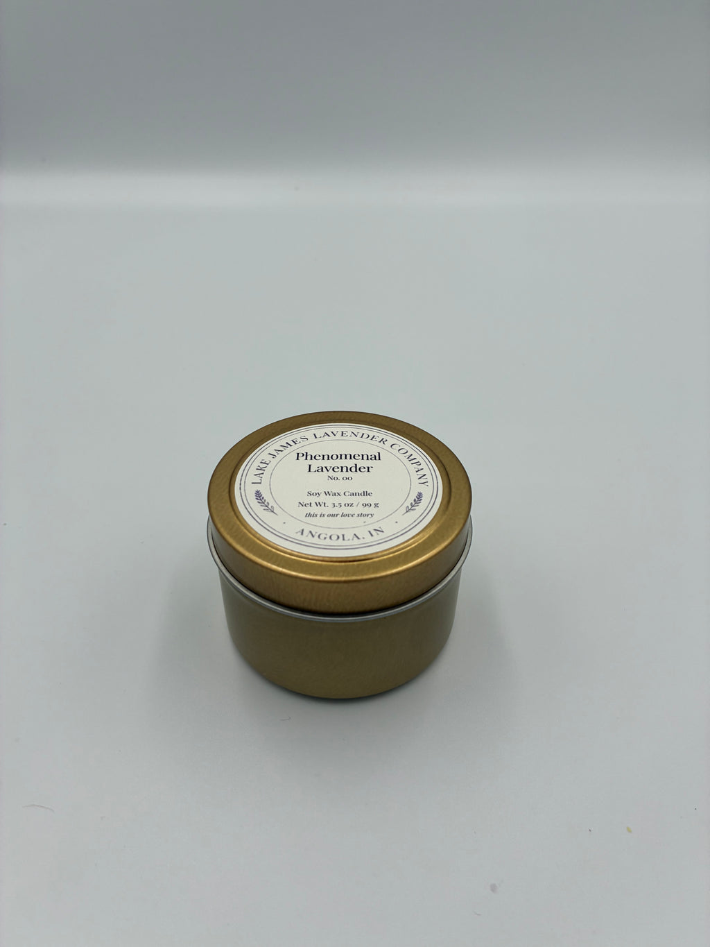 Phenomenal Lavender No. 00 candle tin, 3.5 oz.
