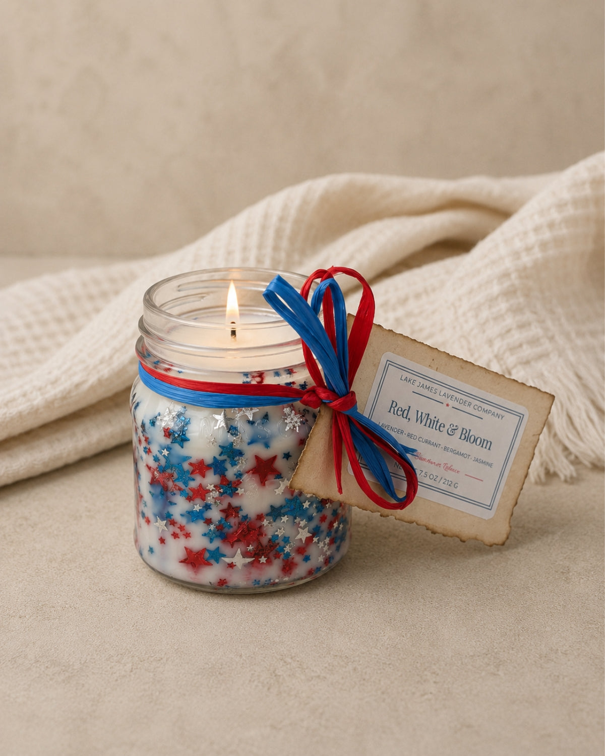 Red, White and Bloom Limited Release Candle
