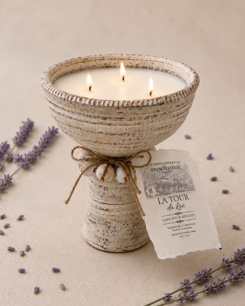 La Tour du Lac — 16 oz Pedestal Candle