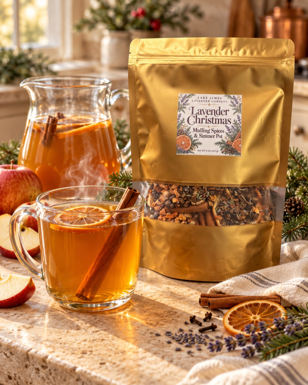 Lavender Christmas Mulling Spices & Simmer Pot