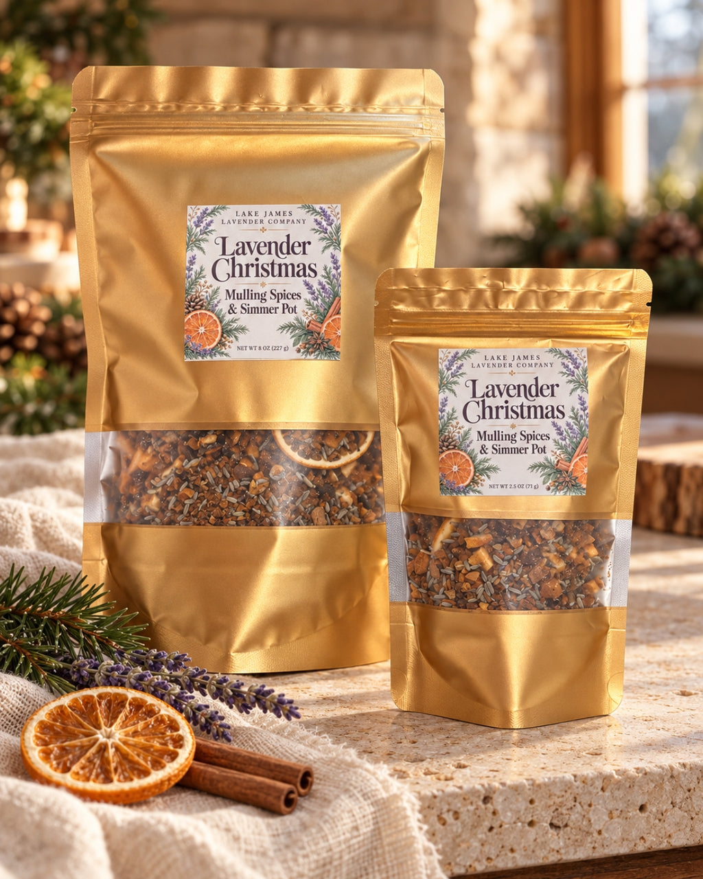 Lavender Christmas Mulling Spices & Simmer Pot