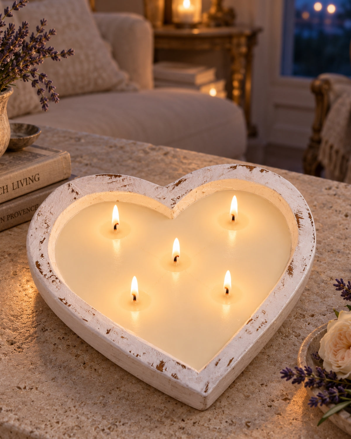 Je t’aime — 24 oz Heart Dough Bowl Candle
