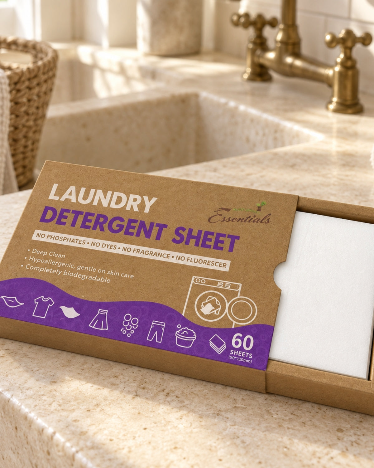 Lavender Laundry Detergent Sheets — 60 Count